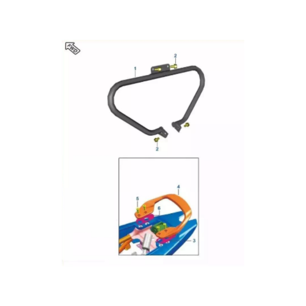 Microficha Agarradera de Pasajero Bajaj JZ231403 figura 4