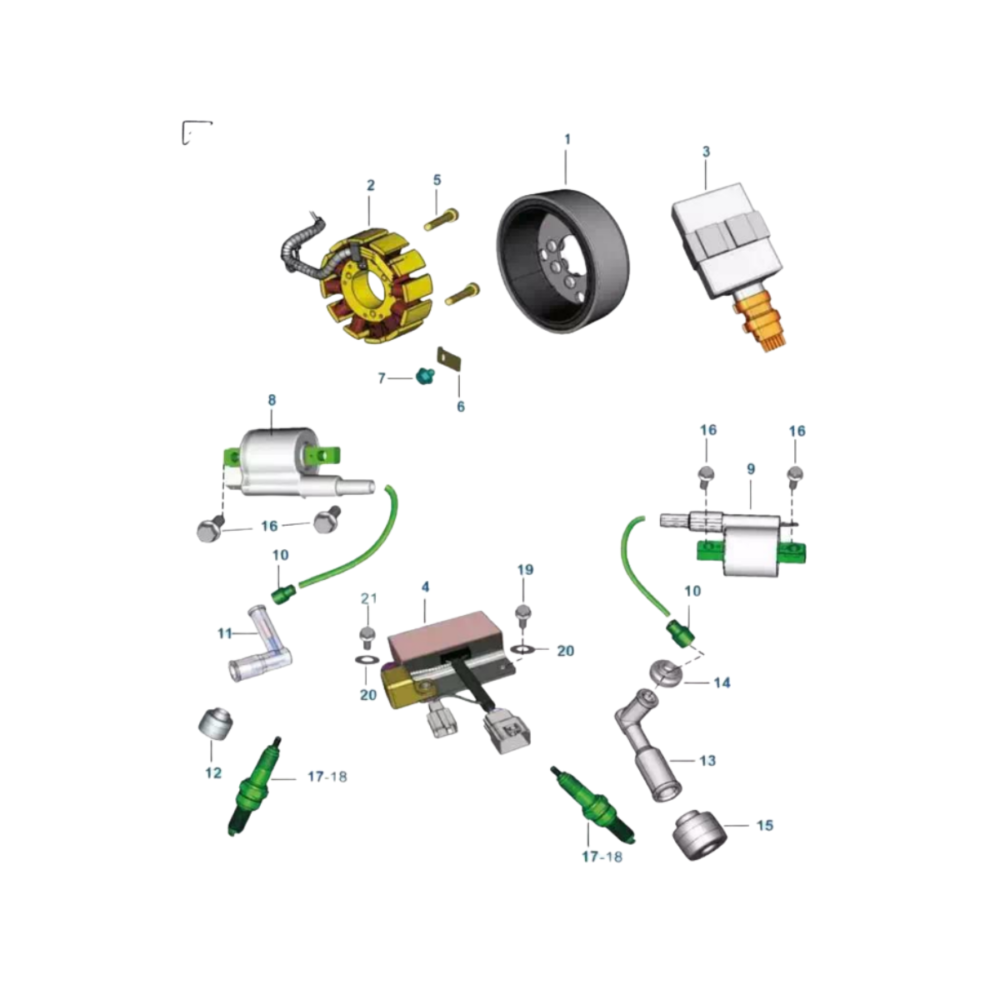 Microficha Alternador Bajaj JE351005 figura 2